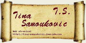 Tina Samouković vizit kartica